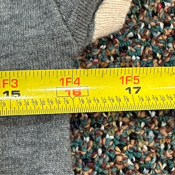 White Lily Gray & Cream Knit Sweater Top - Picture 2 of 9